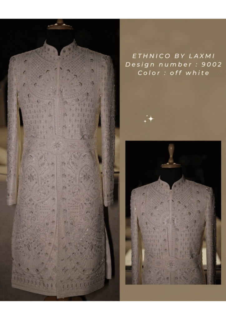 Ivory Heritage Embroidered Sherwani