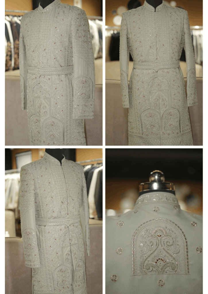 Regal Off-White Embroidered Sherwani